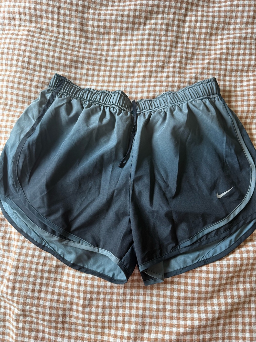 Nike Women's Black Athletic Running Shorts with Gray Trim